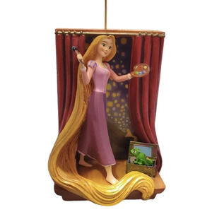 NWT Disney Parks Tangled Rapunzel & Pascal Sketchbook Christmas Ornament